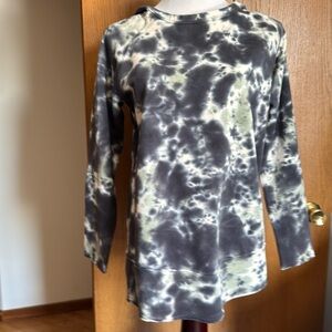Soft Surroundings Tie Dyed Hooded sweatshirt Size PL